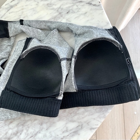 TEK GEAR Front Close Racer Back Sports Bra Heather Grey S - Picture 3 of 8